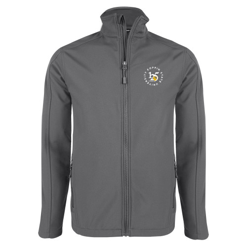  Charcoal Softshell Jacket - CSU - 125 Years Circle