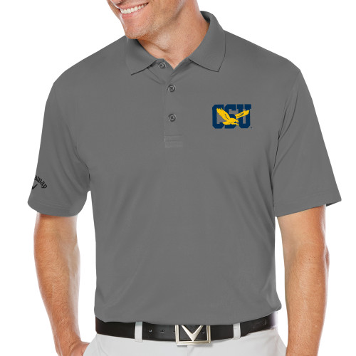  Callaway Steel Grey Opti Dri Chev Polo - Official Logo