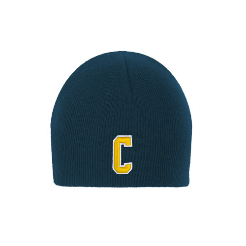  Navy Knit Beanie - Block C