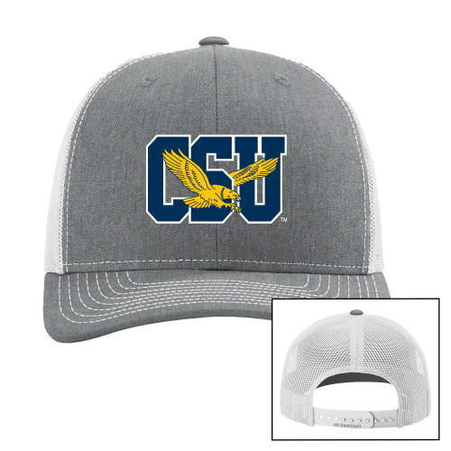  Richardson Heather Grey/Light Grey Trucker Hat - Official Logo