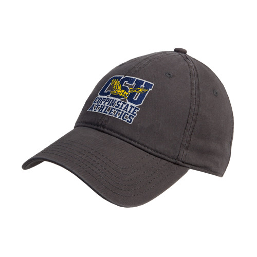  Charcoal Unstructured Adjustable Low Profile Hat - CSU Coppin State Eagles
