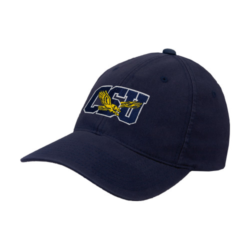  Navy Flexfit Structured Low Profile Hat - Official Logo