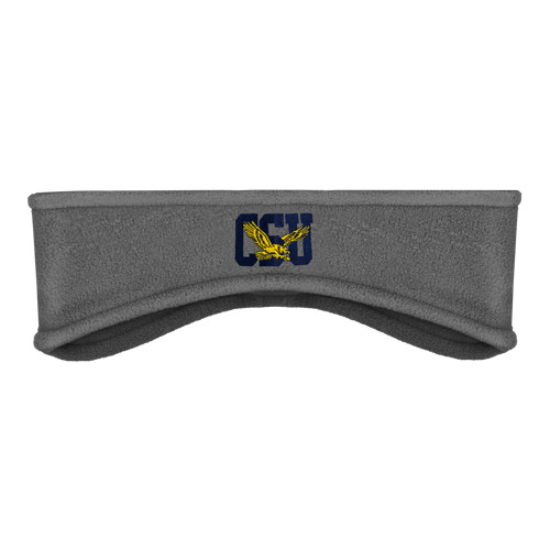  Charcoal Stretch Fleece Headband - Official Logo