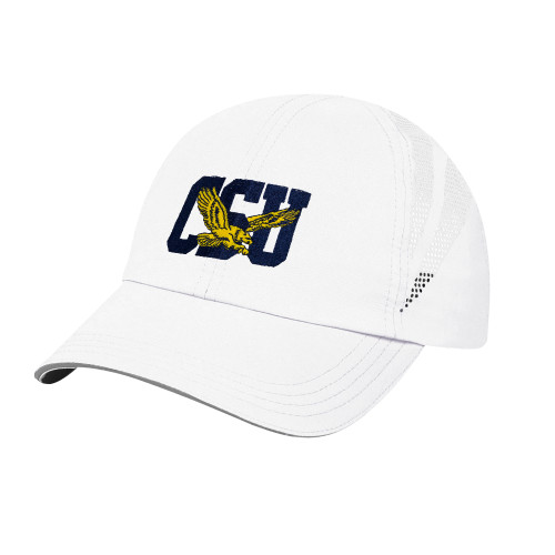  Womens White Performance Cap - Official Logo