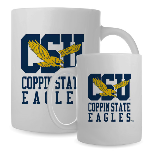  Full Color White Mug 15oz - CSU Coppin State Eagles