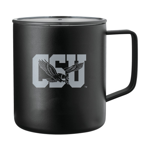  Rover Camp Vacuum Insulated Black Mug 14oz - Official Logo Engraved