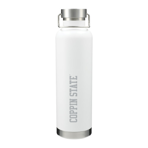  Thor Copper Vacuum Insulated White Bottle 32oz - Coppin State Engraved