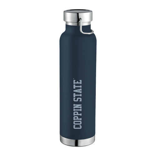  Thor Copper Vacuum Insulated Navy Bottle 22oz - Coppin State Engraved