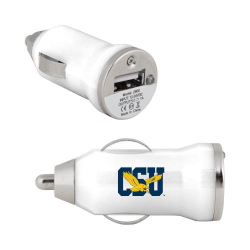  On the Go White Car Charger - Official Logo