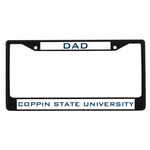  Dad Metal License Plate Frame in Black - Dad