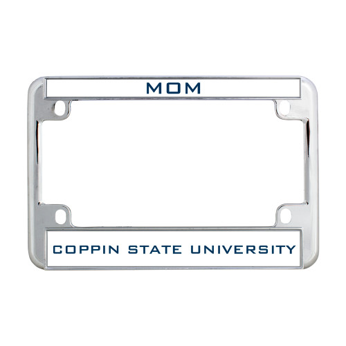  Metal Motorcycle License Plate Frame in Chrome - Mom