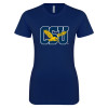 Thumbnail image for  Next Level Womens Navy Boyfriend Tee