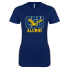 Thumbnail image for  Next Level Womens Navy Boyfriend Tee