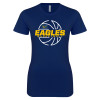 Thumbnail image for  Next Level Womens Navy Boyfriend Tee