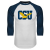 Thumbnail image for  White/Navy Raglan Baseball T Shirt