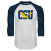 Thumbnail image for  White/Navy Raglan Baseball T Shirt
