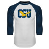 Thumbnail image for  White/Navy Raglan Baseball T Shirt