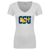 Thumbnail image for  Next Level Womens White Ideal V Tee