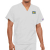 Thumbnail image for  Unisex White WW Originals V Neck Scrub Top