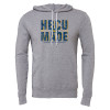 Thumbnail image for  Bella + Canvas Heather Grey Fleece Hood