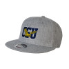 Thumbnail image for  Heather Grey Wool Blend Flat Bill Snapback Hat