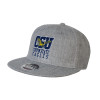 Thumbnail image for  Heather Grey Wool Blend Flat Bill Snapback Hat