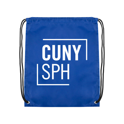 Royal Drawstring Backpack-CUNY SPH Square