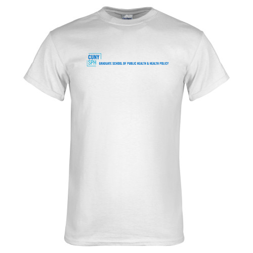 White T Shirt-CUNY SPH Flat