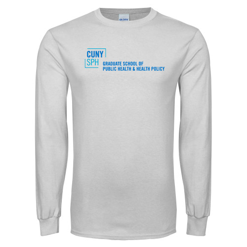 White Long Sleeve T Shirt-Primary Mark