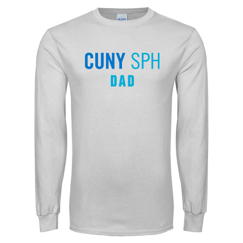 White Long Sleeve T Shirt-Dad