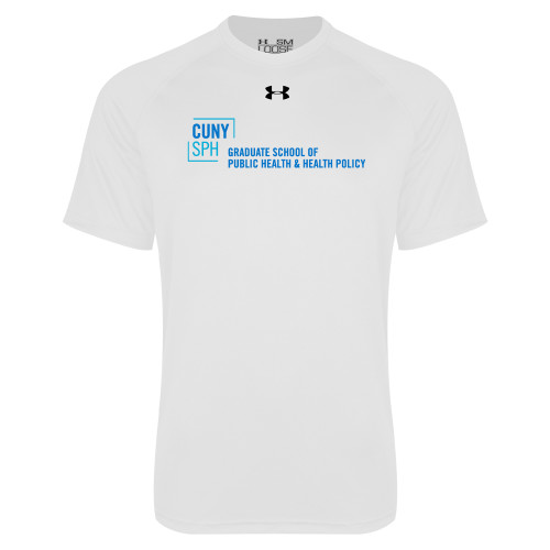 Under Armour White Tech Tee-Primary Mark