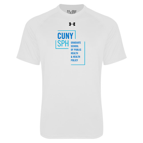 Under Armour White Tech Tee-CUNY SPH