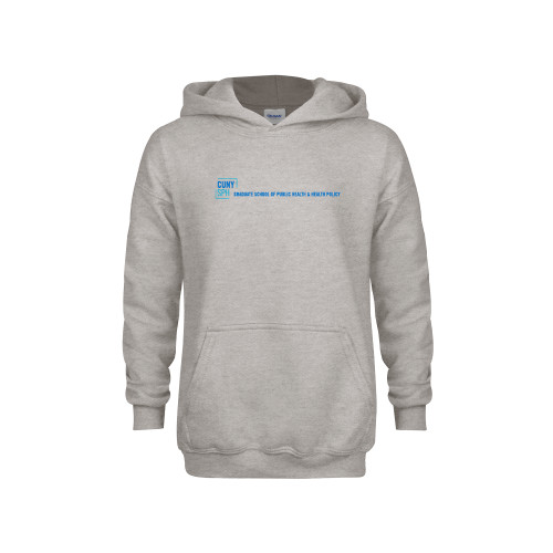 Youth Grey Fleece Hood-CUNY SPH Flat