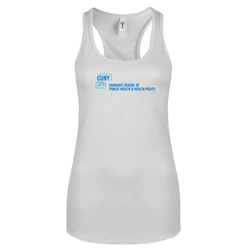 Next Level Racerback Tank White-Primary Mark