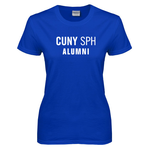 Womens Royal Short Sleeve Tee-Alumni