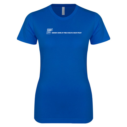 Next Level Womens Royal Boyfriend Tee-CUNY SPH Flat