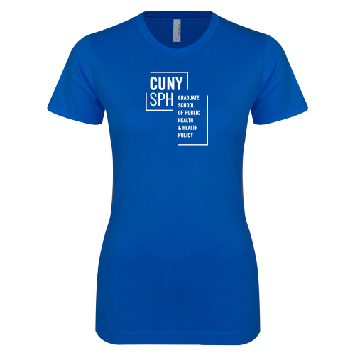 Next Level Womens Royal Boyfriend Tee-CUNY SPH