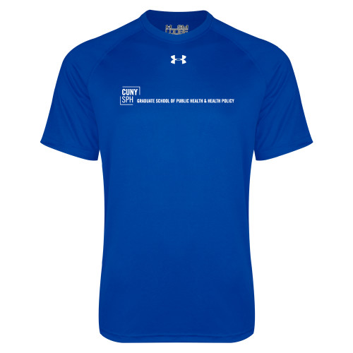 Under Armour Royal Tech Tee-CUNY SPH Flat
