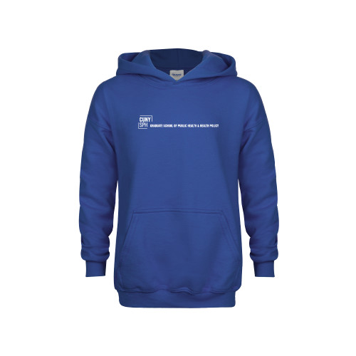 Youth Royal Fleece Hoodie-CUNY SPH Flat