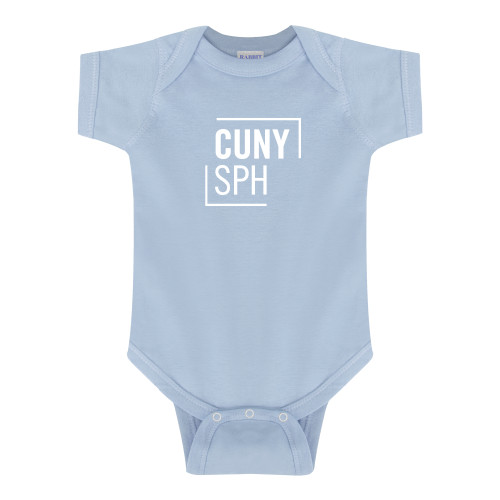 Light Blue Infant Onesie-CUNY SPH Square