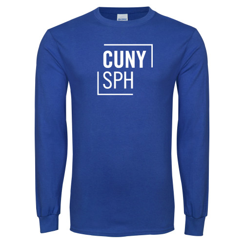 Royal Long Sleeve T Shirt-CUNY SPH Square