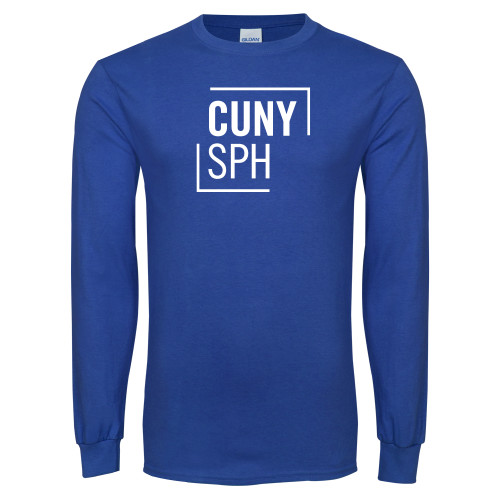 Royal Long Sleeve T Shirt-CUNY SPH Square