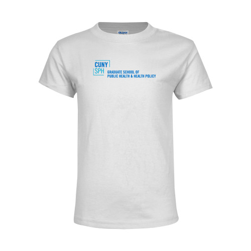 Youth White T Shirt-Primary Mark