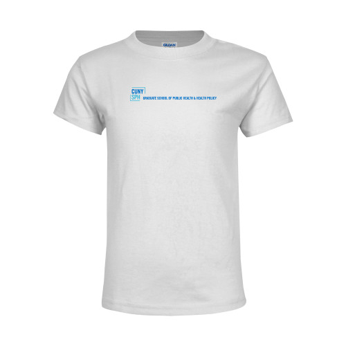 Youth White T Shirt-CUNY SPH Flat