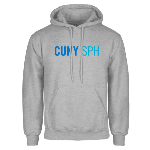 Grey Fleece Hoodie-CUNY SPH