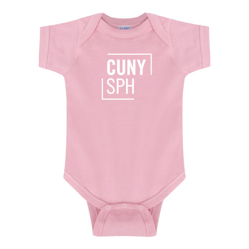 Light Pink Infant Onesie-CUNY SPH Square