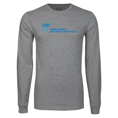 Grey Long Sleeve T Shirt-Primary Mark