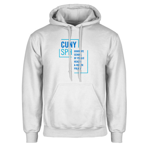 White Fleece Hoodie-CUNY SPH
