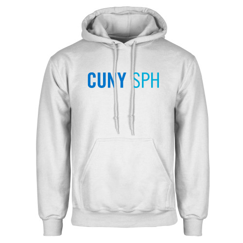 White Fleece Hoodie-CUNY SPH