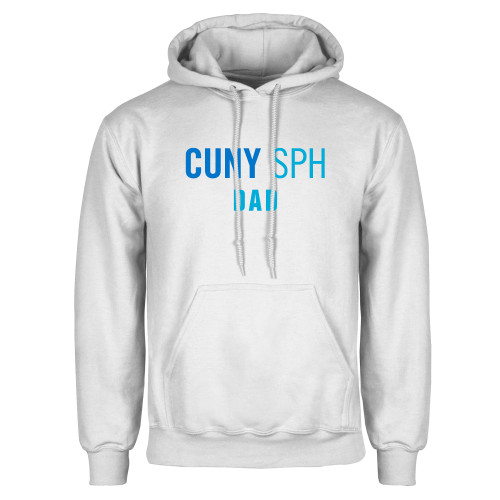 White Fleece Hoodie-Dad